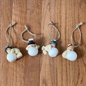 Snowman Christmas Ornaments Set